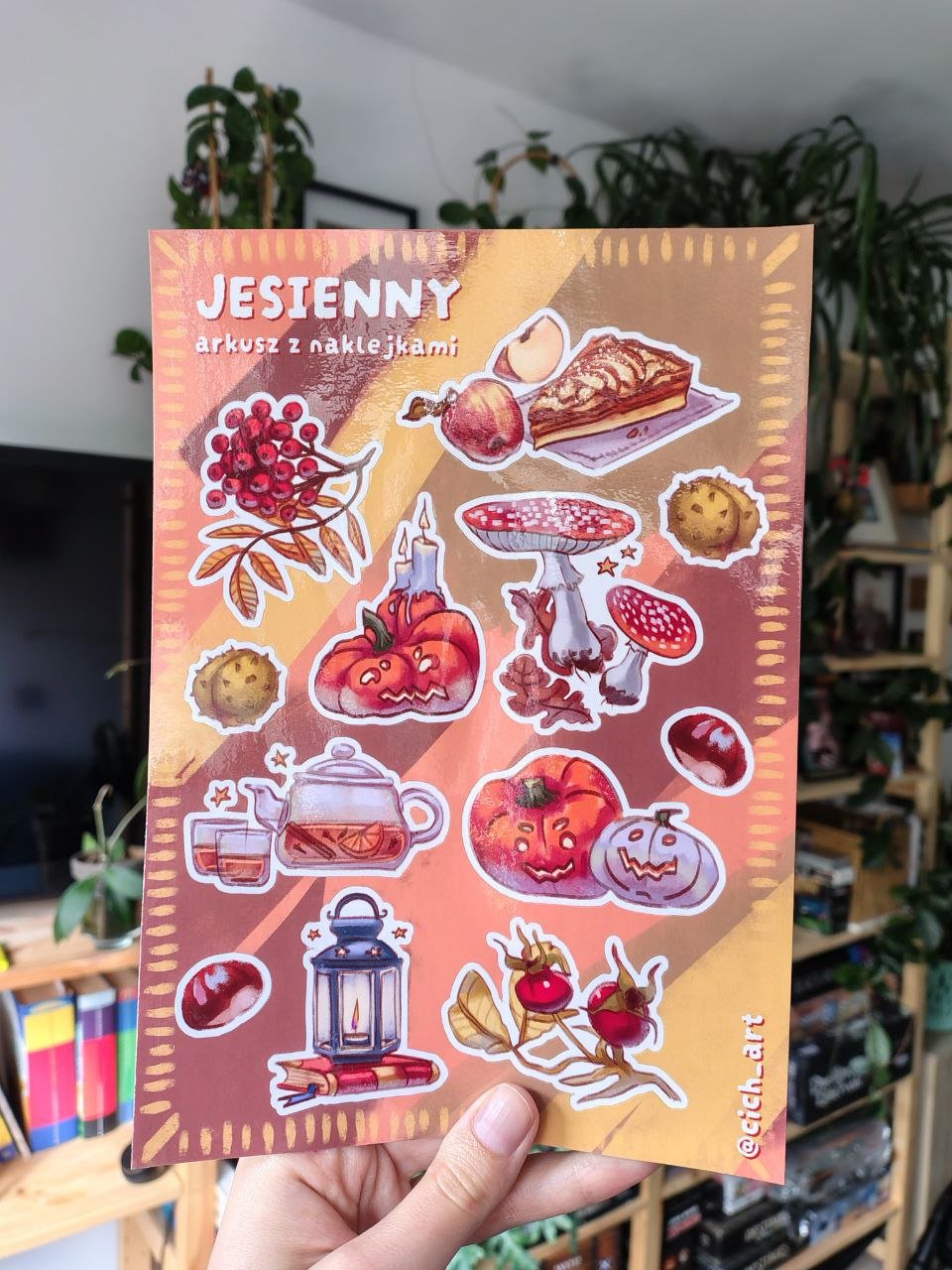 Image of Jesienny arkusz z naklejkami