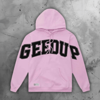 Geedup Team Logo Hoodie Pink and Black