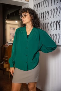 Image 1 of Camicia verde bosco