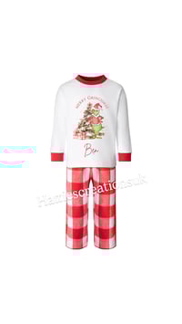 Grinch personalised christmas pyjamas 