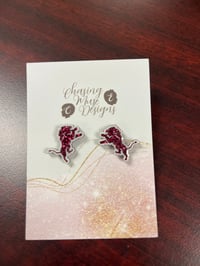 Leaping Lion Studs