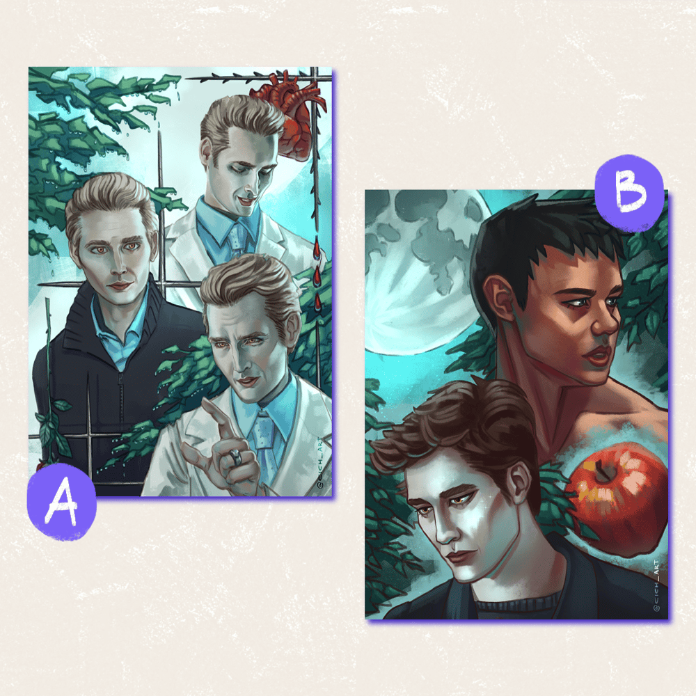 Image of A5 prints vampires and werewolves