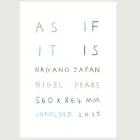 Image 1 of as if it is - folded poster
