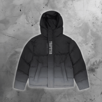 Image 1 of Trapstar Decoded Puffer Jacket - Black and Grey Gradient