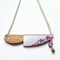 Image 4 of Glitter Knife Necklace