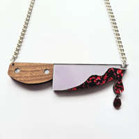 Image 3 of Glitter Knife Necklace