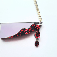 Image 5 of Glitter Knife Necklace