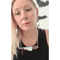 Image 7 of Glitter Knife Necklace