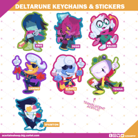 Image 1 of Deltarune Keychains & Stickers