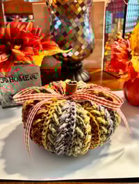 Image 1 of Medium Wheat Stitch Pumpkin/ Cinnamon Cedar