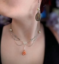 Image 1 of Spring Necklace + Earring Set (ACOTAR)