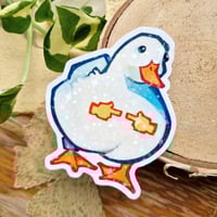 Shy Duck Sticker