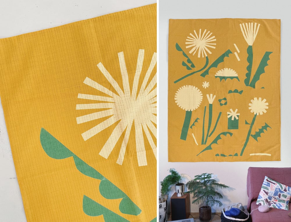 Image of LARGE WALL HANGING - DANDELION