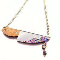 Image 1 of Glitter Knife Necklace