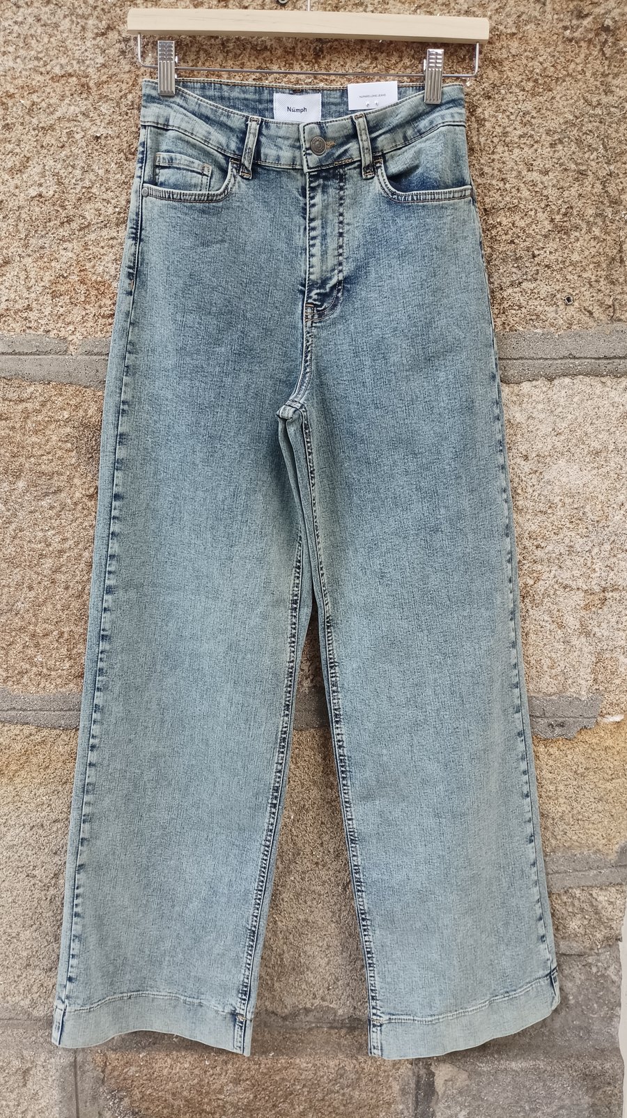 Image of 2-Nuparis Long Jeans Bleached Blue