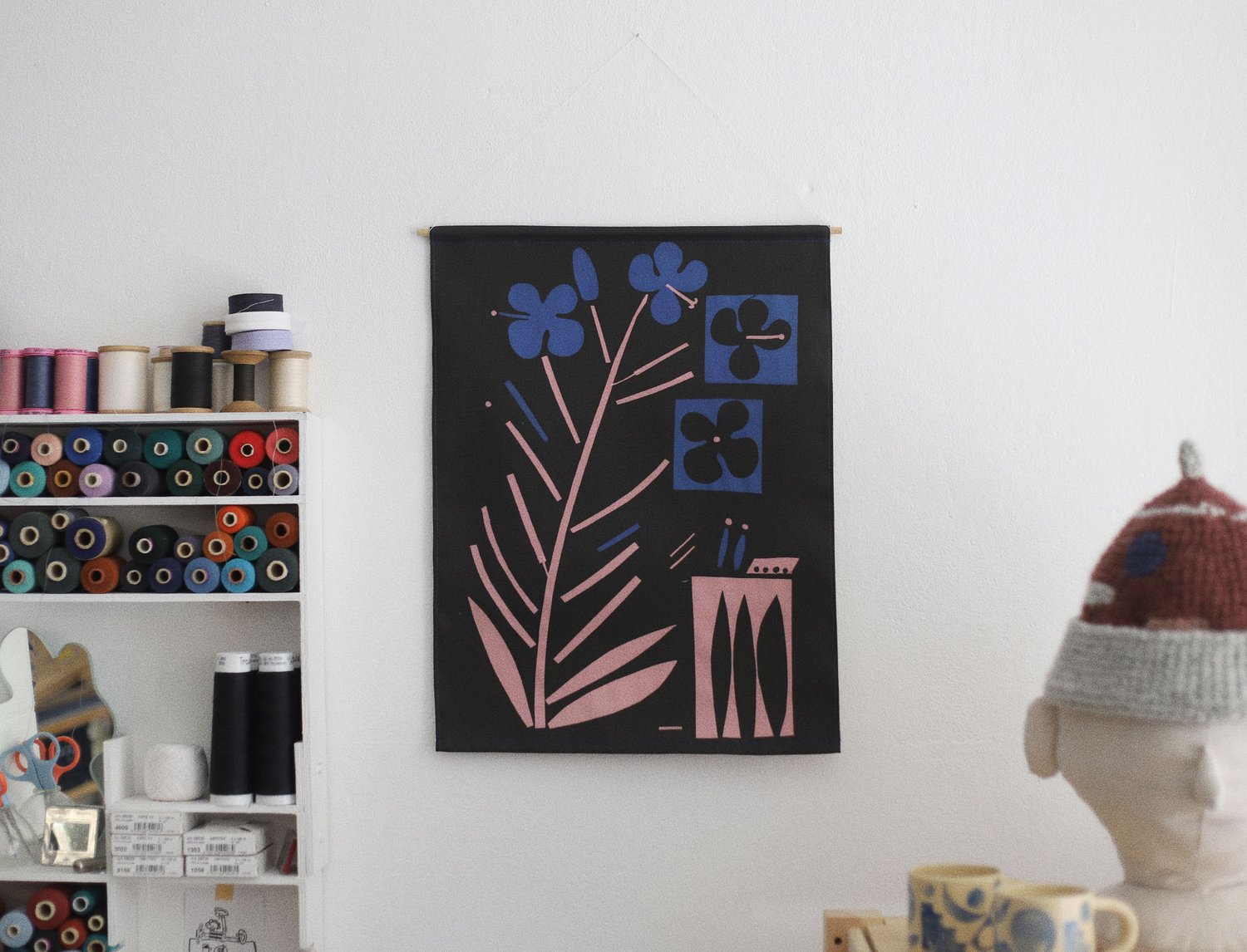Image of TEXTILE PRINT - willowherb
