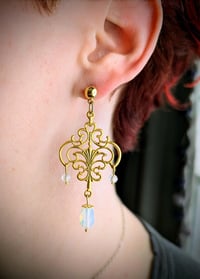 Image 1 of Shadow Dangle Earrings - Red Queen Series 