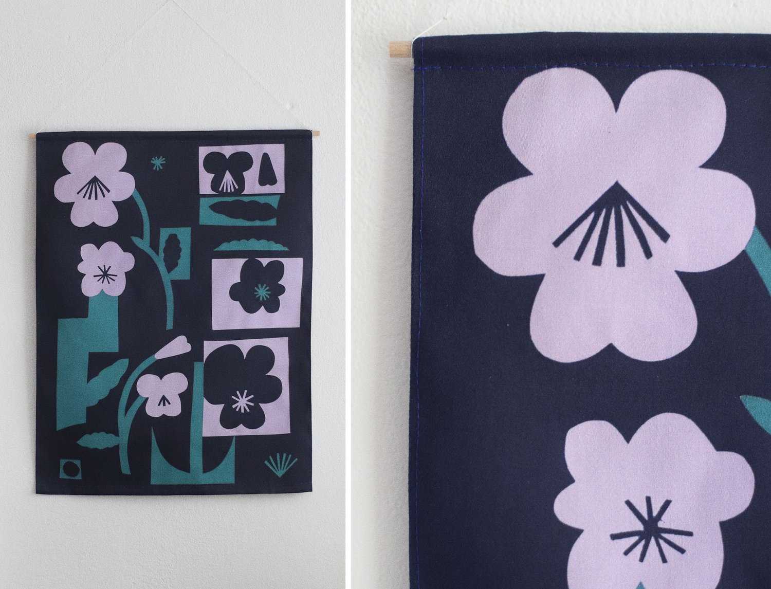 Image of TEXTILE PRINT - PANSY