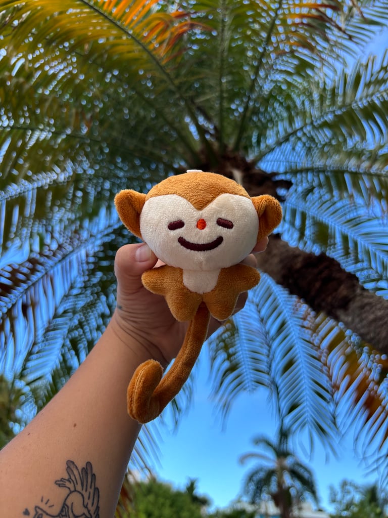 [Round 2 preorder] Monkey plushie keychain 10 cm  Image 3