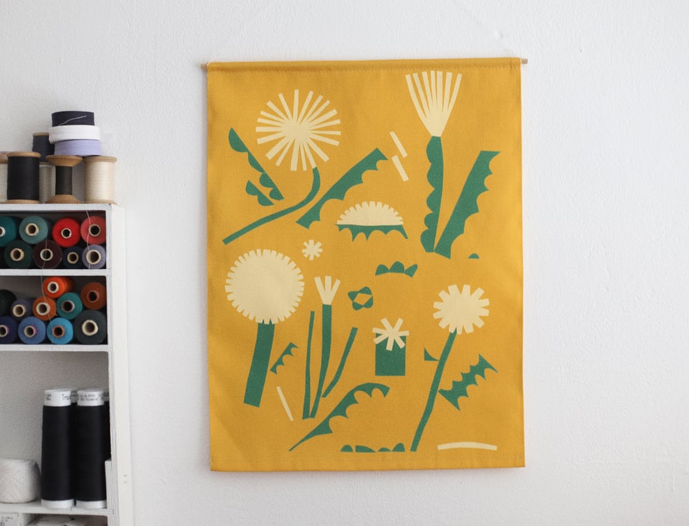 Image of TEXTILE PRINT -DANDELION