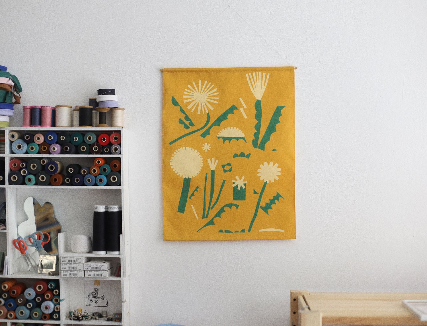 Image of TEXTILE PRINT -DANDELION