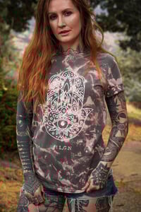Image 3 of Hamsa Hand Acid Bath T Shirt
