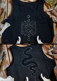 Image 1 of Serpentine Nirvana Black Crop Top