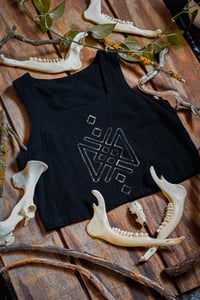 Image 2 of Serpentine Nirvana Black Crop Top