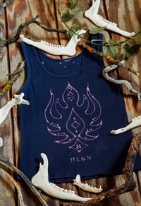 Image 2 of Spell of Reflection Navy Blue Tank Top