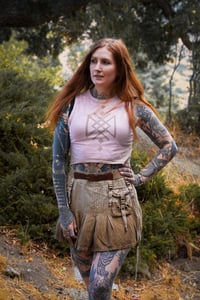 Image 3 of Nirvana Dawn Ivory Cream Crop Top