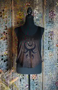 Image 1 of Moonspell Relic Black Cropped Tank Top