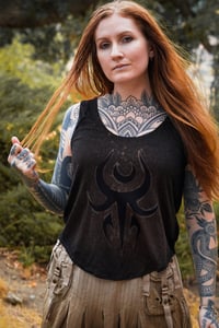 Image 4 of Moonspell Relic Black Cropped Tank Top