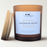 Image 1 of Gingersnapped Soy Candle – Gingerbread & Vanilla | 100% Soy Wax Candle