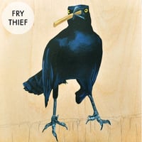 Image 1 of Grackle Prints by Carly Weaver - Fine Art Print on Wood