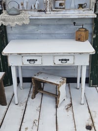 Image 1 of   Wooden table WHITE 2 A