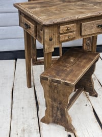 Image 3 of Set Wooden table +stool
