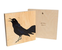 Image 10 of Grackle Prints by Carly Weaver - Fine Art Print on Wood