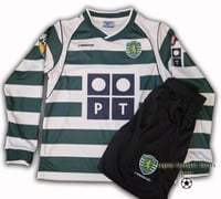 Image 3 of Sporting Lisbon 2002 2003 kids retro kit C.RONALDO