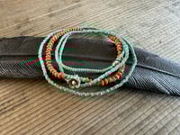 Image 4 of Seed beads and sterling silver necklace / n6