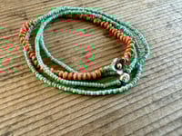 Image 5 of Seed beads and sterling silver necklace / n6