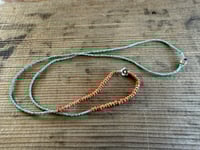 Image 3 of Seed beads and sterling silver necklace / n6