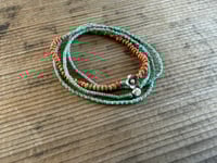 Image 2 of Seed beads and sterling silver necklace / n6