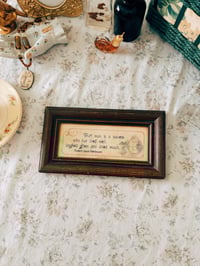 Image 1 of wooden framed quote