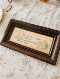 Image 2 of wooden framed quote