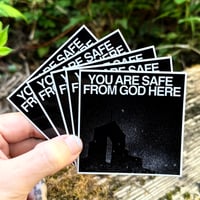 Image 1 of "You are safe from god here" Sticker Bundle
