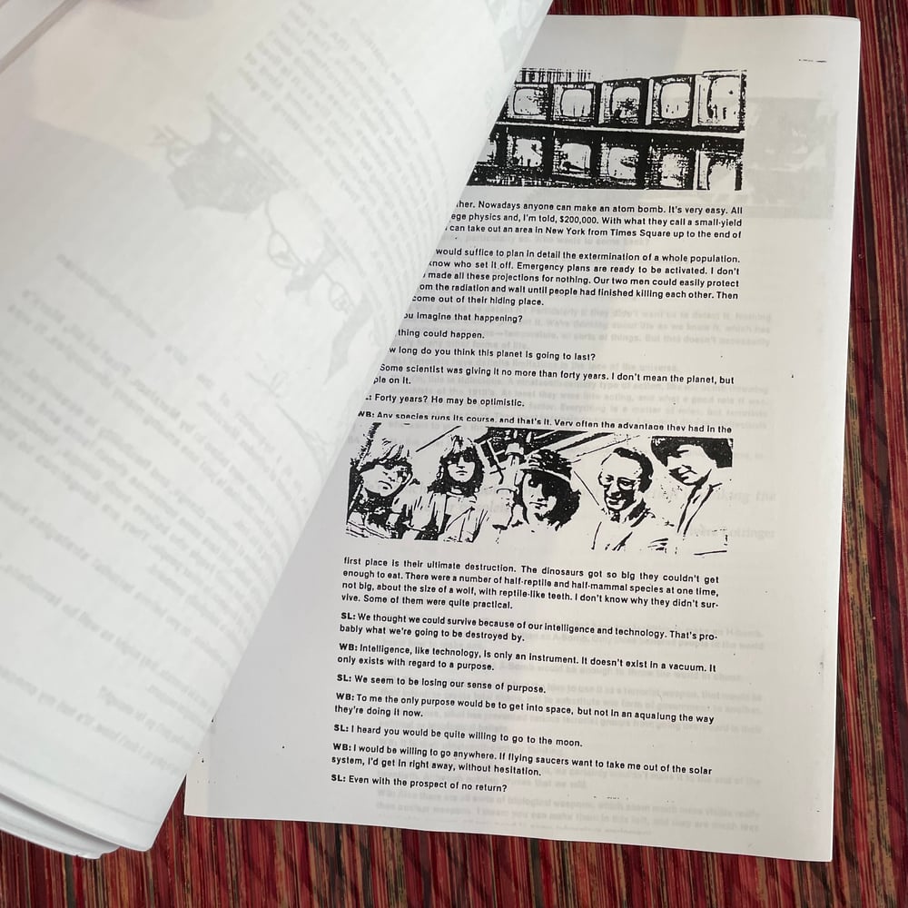 WILLIAM S. BURROUGHS - Mind Suck Booklet (Nova Bendova)