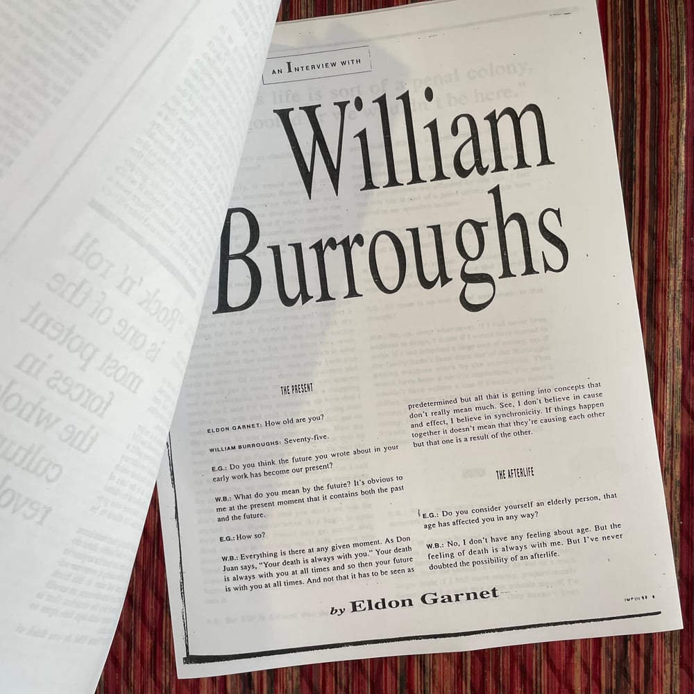 WILLIAM S. BURROUGHS - Mind Suck Booklet (Nova Bendova)