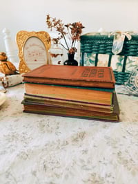 Image 2 of vintage book stack