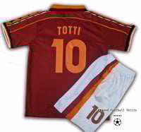 Image 3 of Roma 1998 1999 kids retro kit TOTTI 10