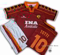 Image 1 of Roma 1998 1999 kids retro kit TOTTI 10